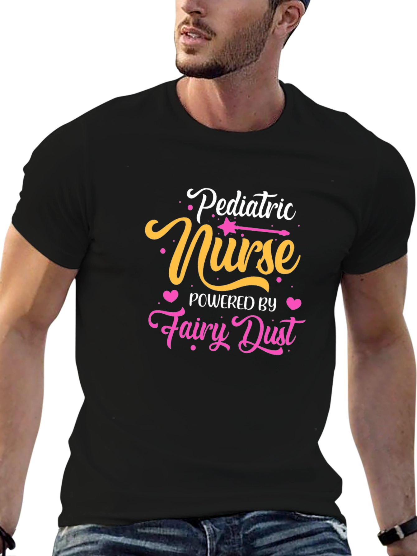 Camiseta Negra Pediatric Nurse