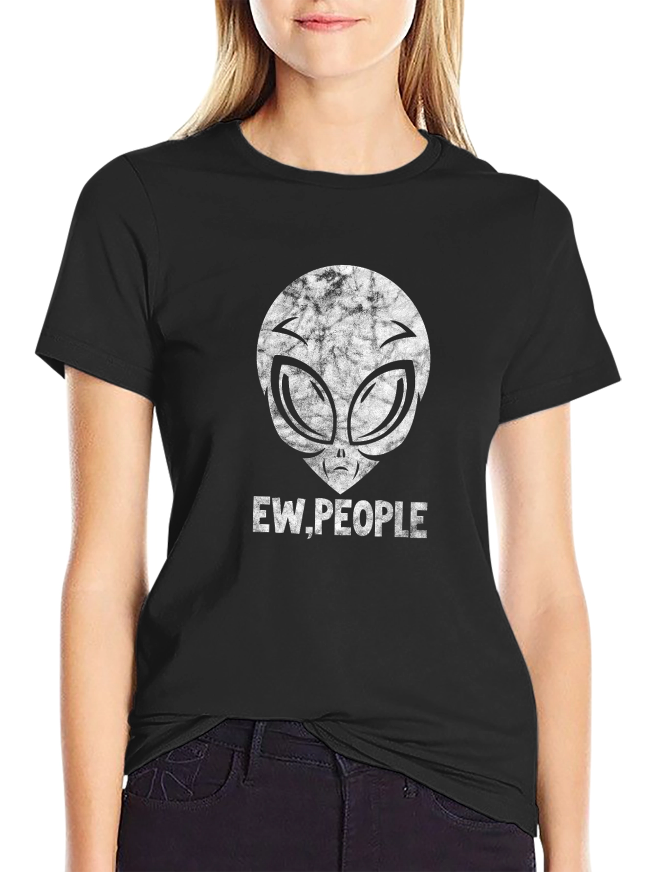 Camiseta Hombre Alien Ew People - Estilo Casual