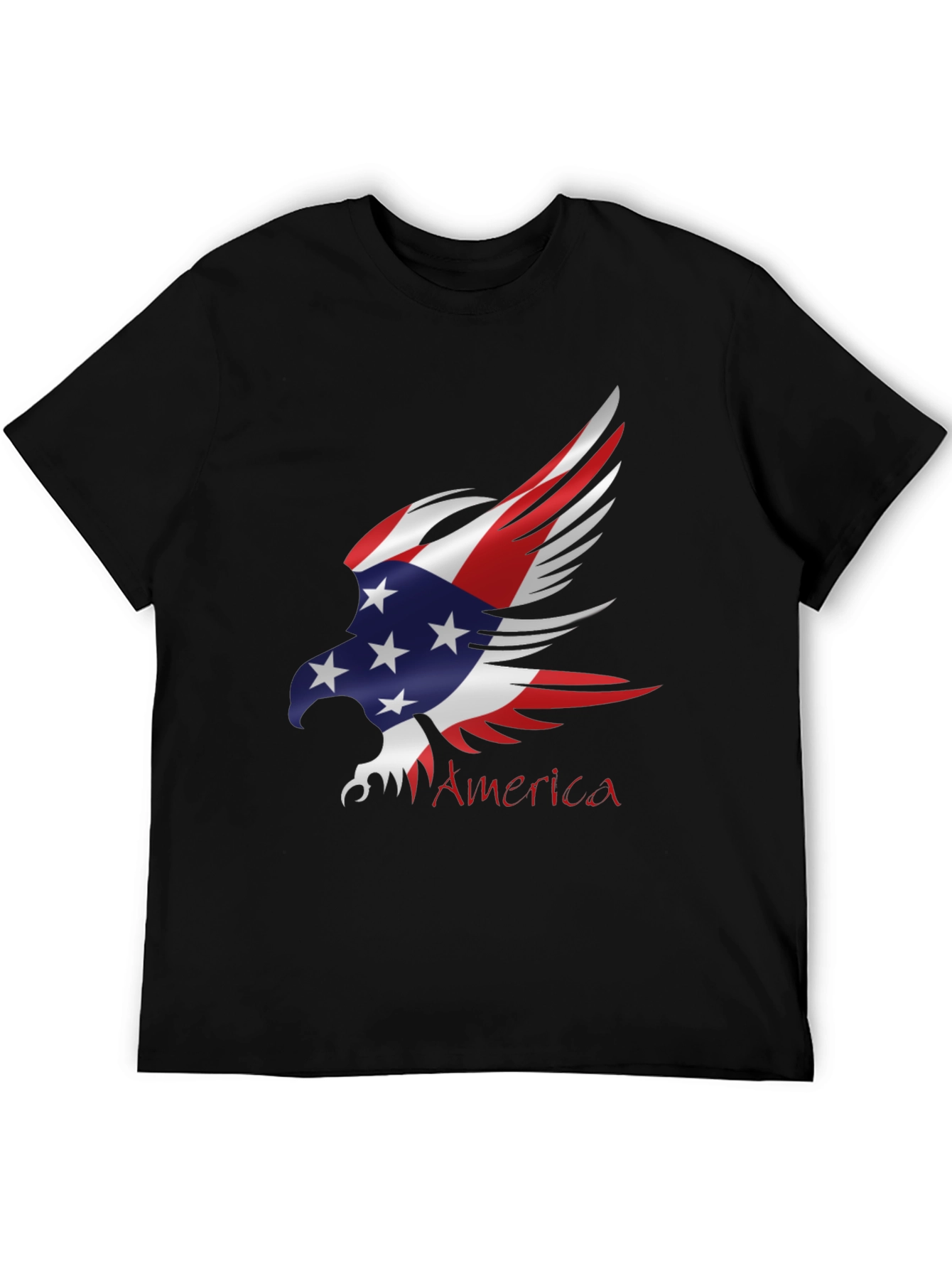 Camiseta Negra Águila Americana