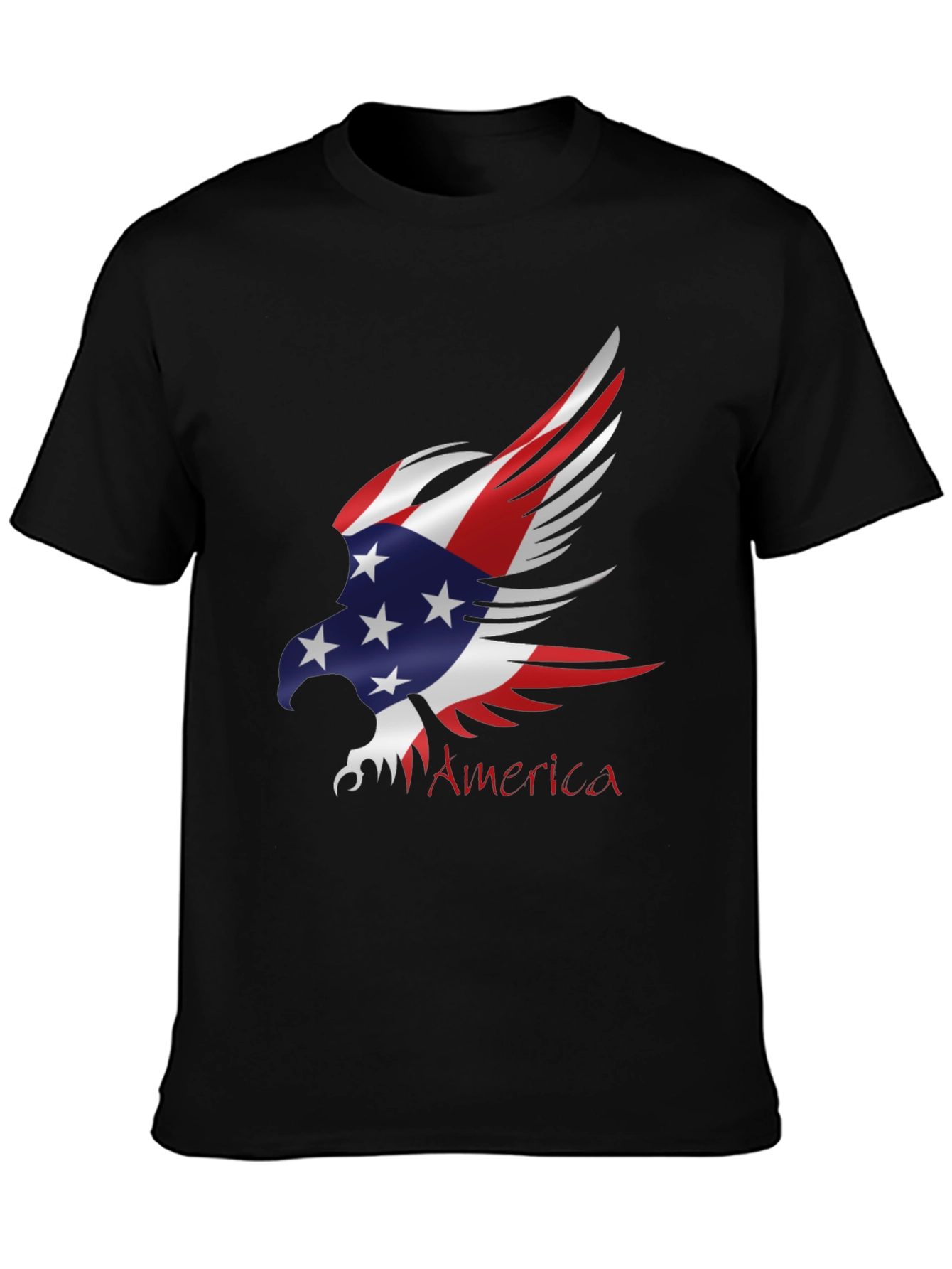 Camiseta Negra Águila Americana