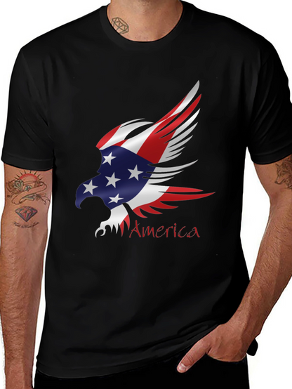 Camiseta Negra Águila Americana