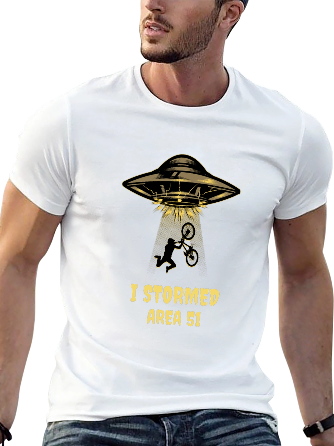 Camiseta Hombre Área 51 - ¡Invade con Estilo!