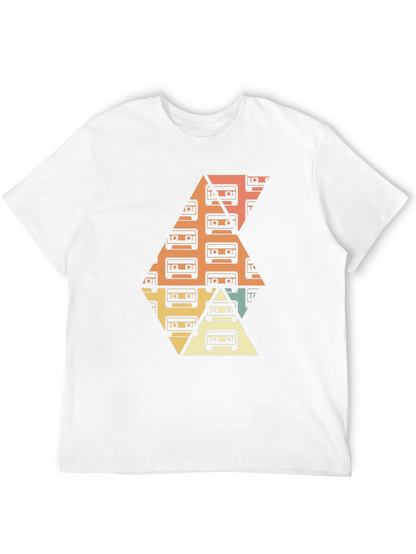 Camiseta Negra Diseño Retro Cassettes
