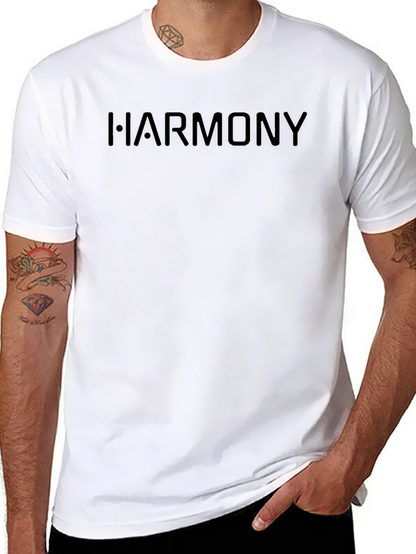 Camiseta Negra Harmony Casual Hombre