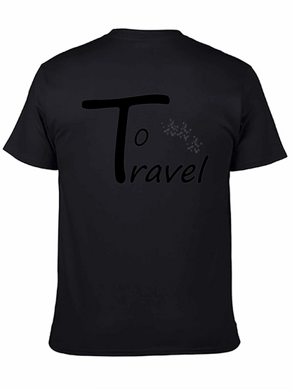 Camiseta Negra Hombre - To Travel
