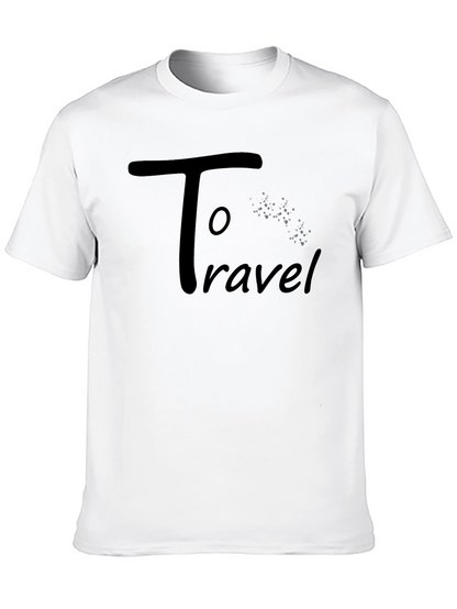 Camiseta Negra Hombre - To Travel
