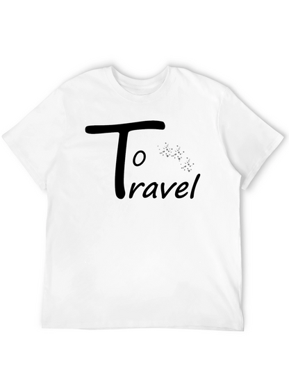 Camiseta Negra Hombre - To Travel