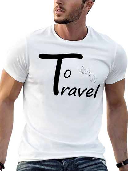Camiseta Negra Hombre - To Travel