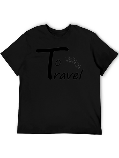 Camiseta Negra Hombre - To Travel