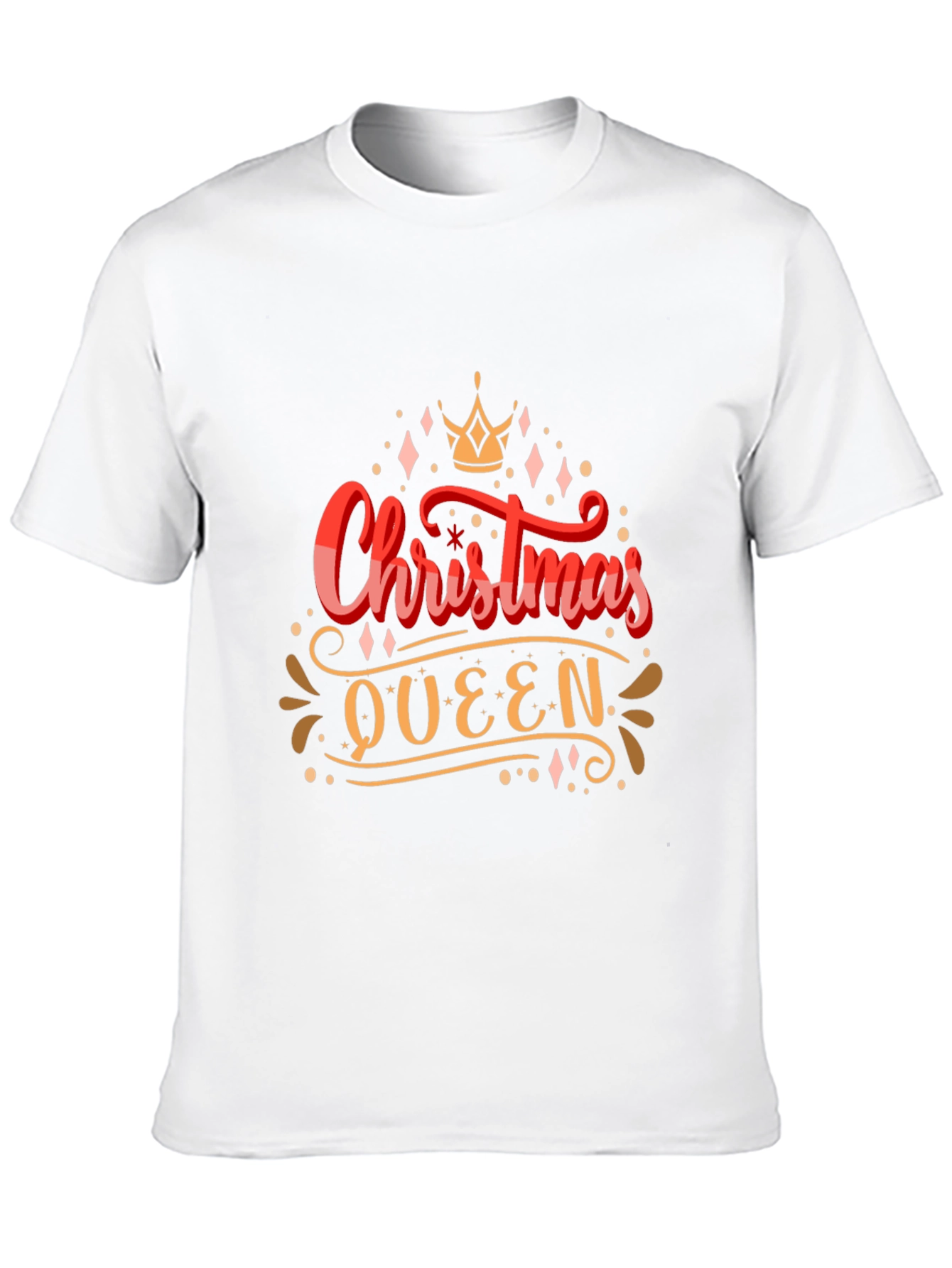 Camiseta Negra Navideña Christmas Queen