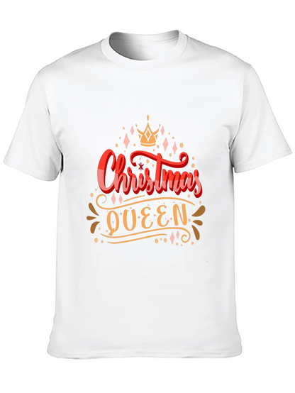 Camiseta Negra Navideña Christmas Queen