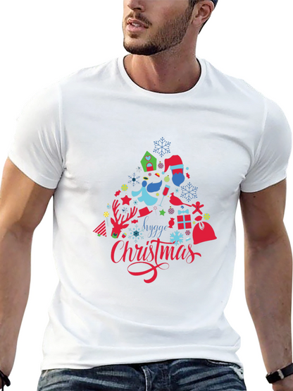 Camiseta Negra Navideña Hygge Christmas