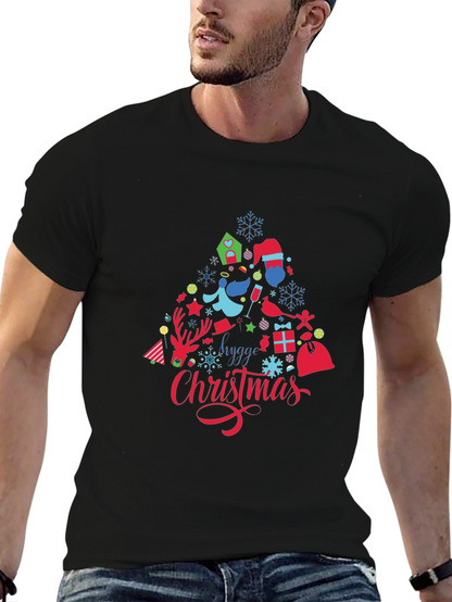 Camiseta Negra Navideña Hygge Christmas