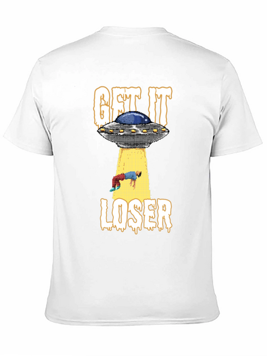 Camiseta Negra Get It Loser OVNI