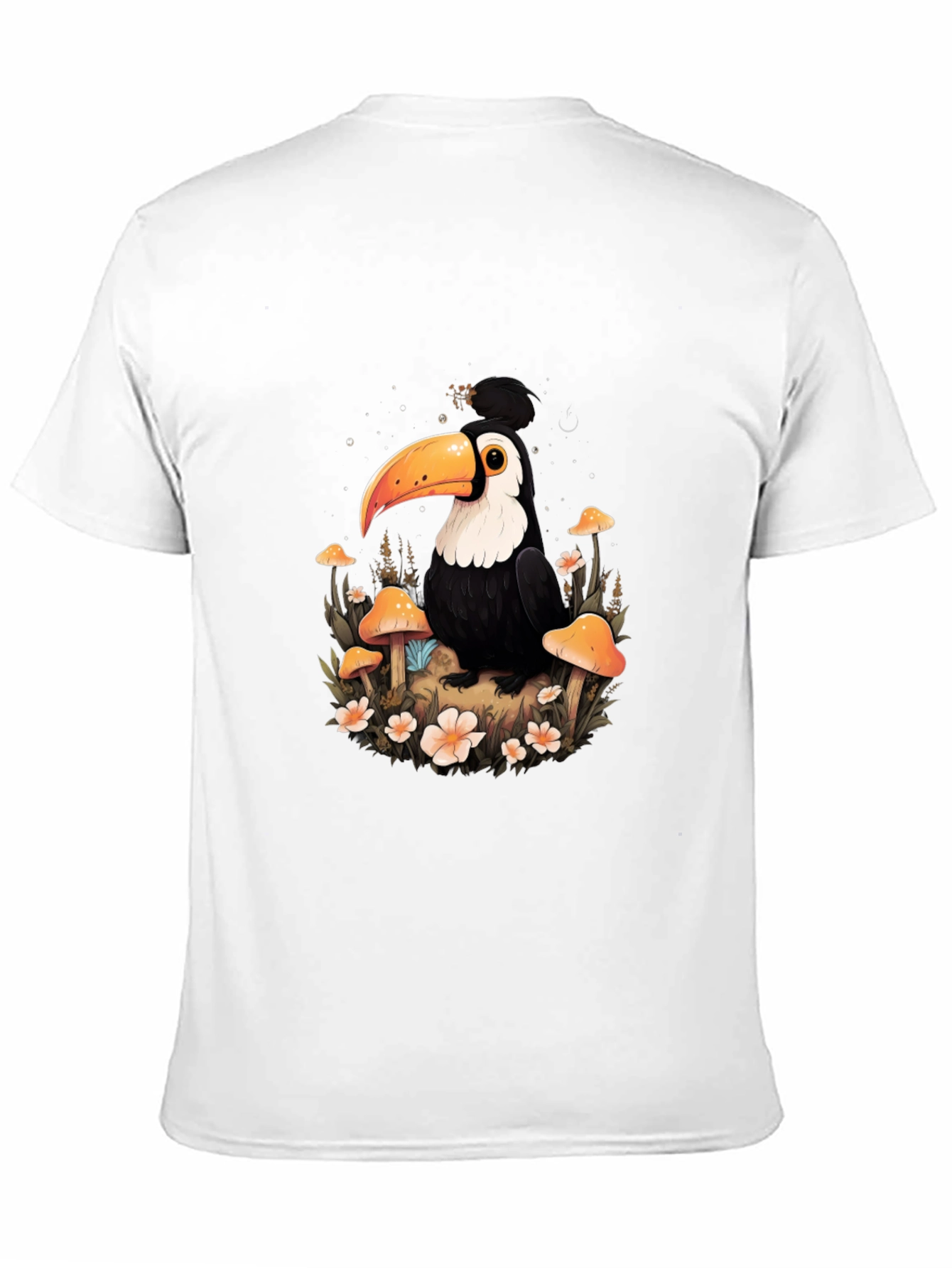 Camiseta Negra con Diseño de Tucán Mágico