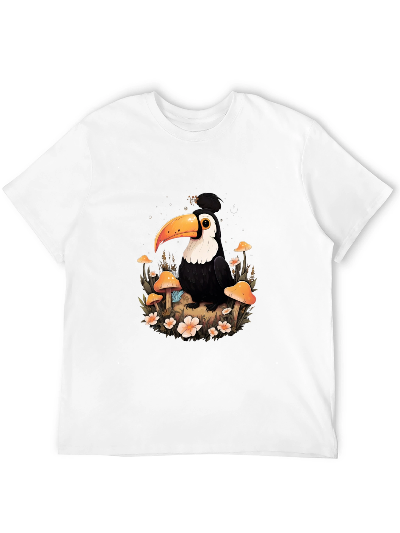 Camiseta Negra con Diseño de Tucán Mágico