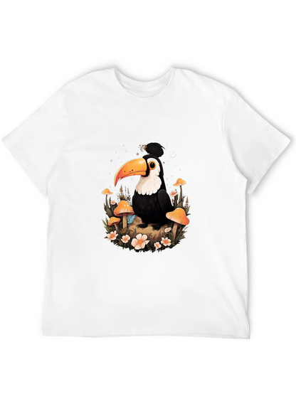 Camiseta Negra con Diseño de Tucán Mágico