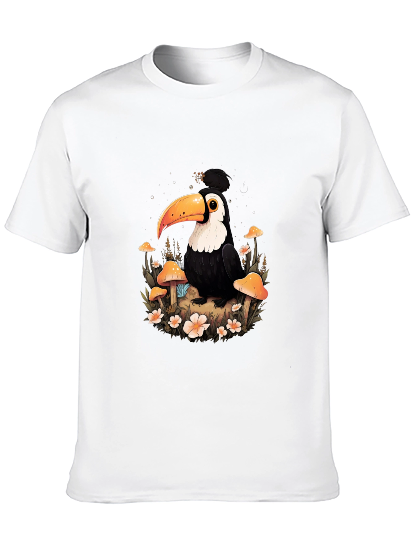 Camiseta Negra con Diseño de Tucán Mágico