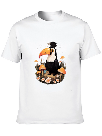 Camiseta Negra con Diseño de Tucán Mágico
