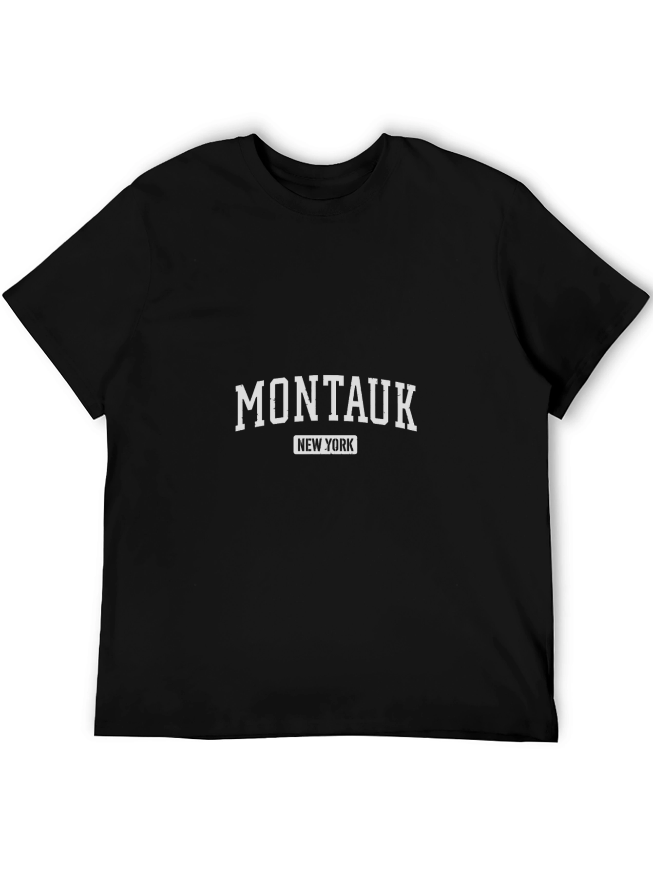 Camiseta Negra Montauk Nueva York