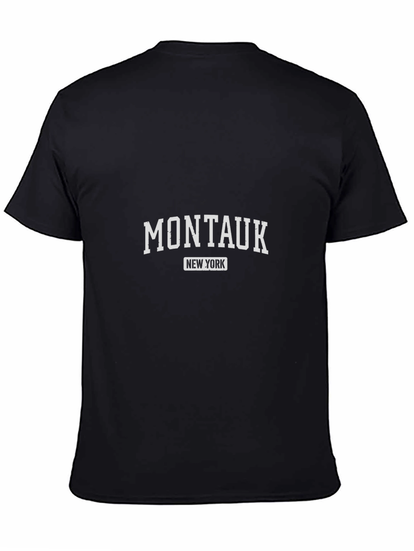 Camiseta Negra Montauk Nueva York