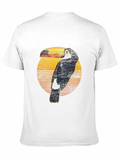 Camiseta Negra con Diseño de Tucán Retro