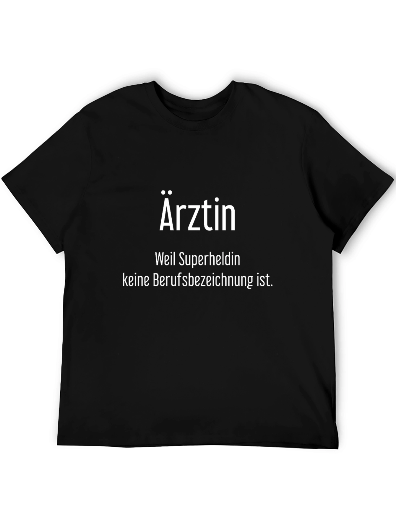 Camiseta Negra con Texto: Ärztin (Doctora)