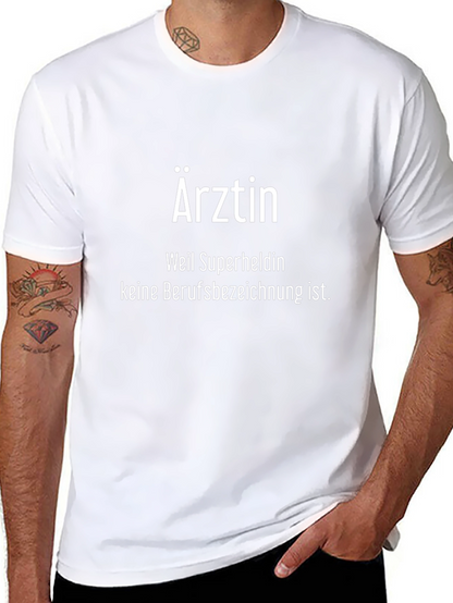 Camiseta Negra con Texto: Ärztin (Doctora)