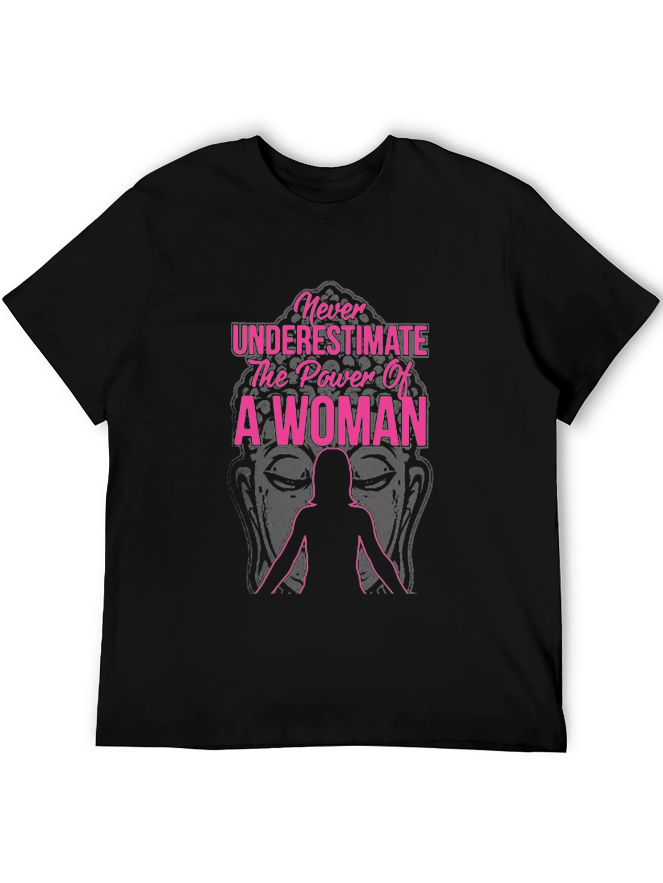 Camiseta Negra con Diseño de Empoderamiento Femenino