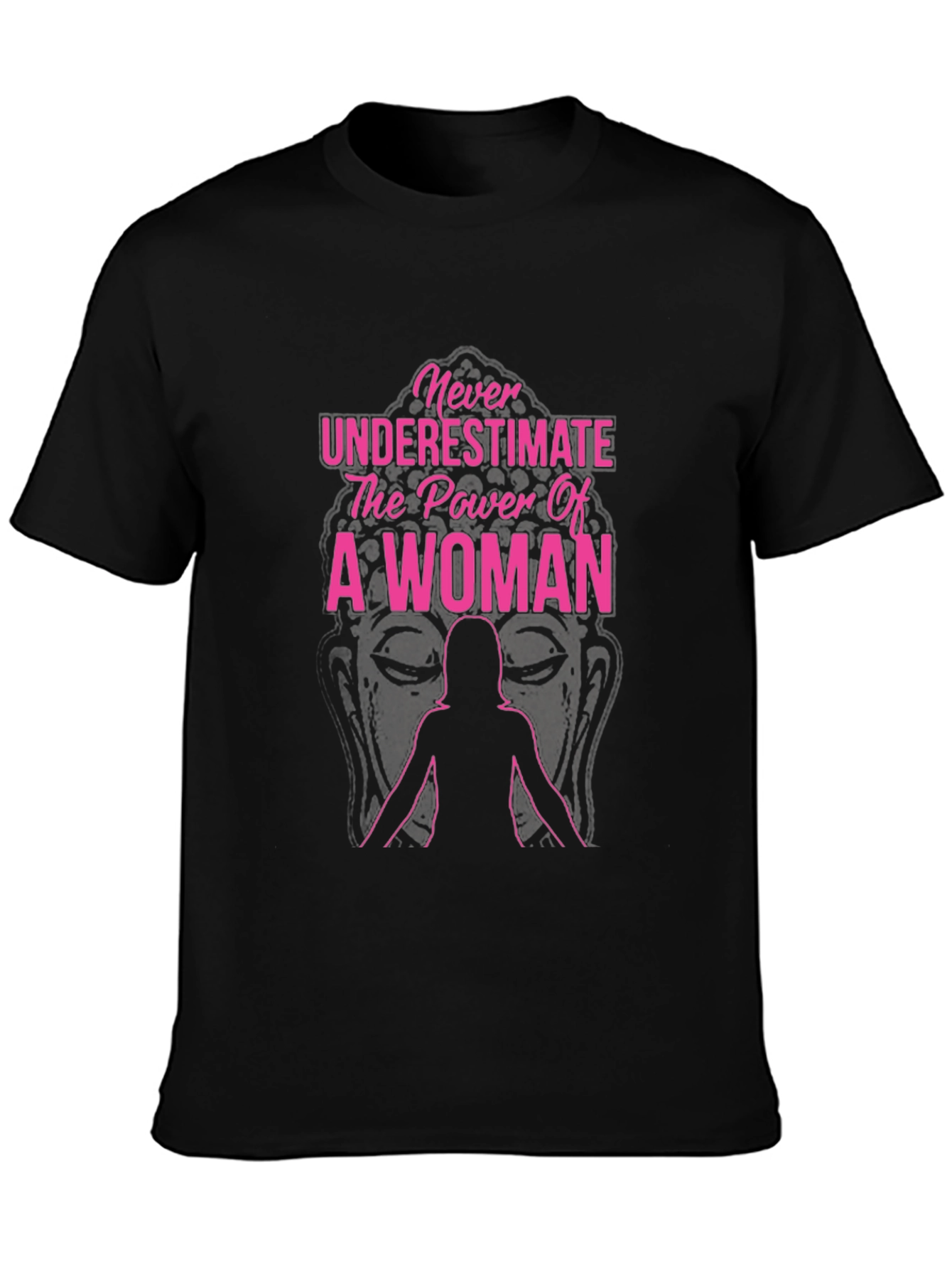 Camiseta Negra con Diseño de Empoderamiento Femenino