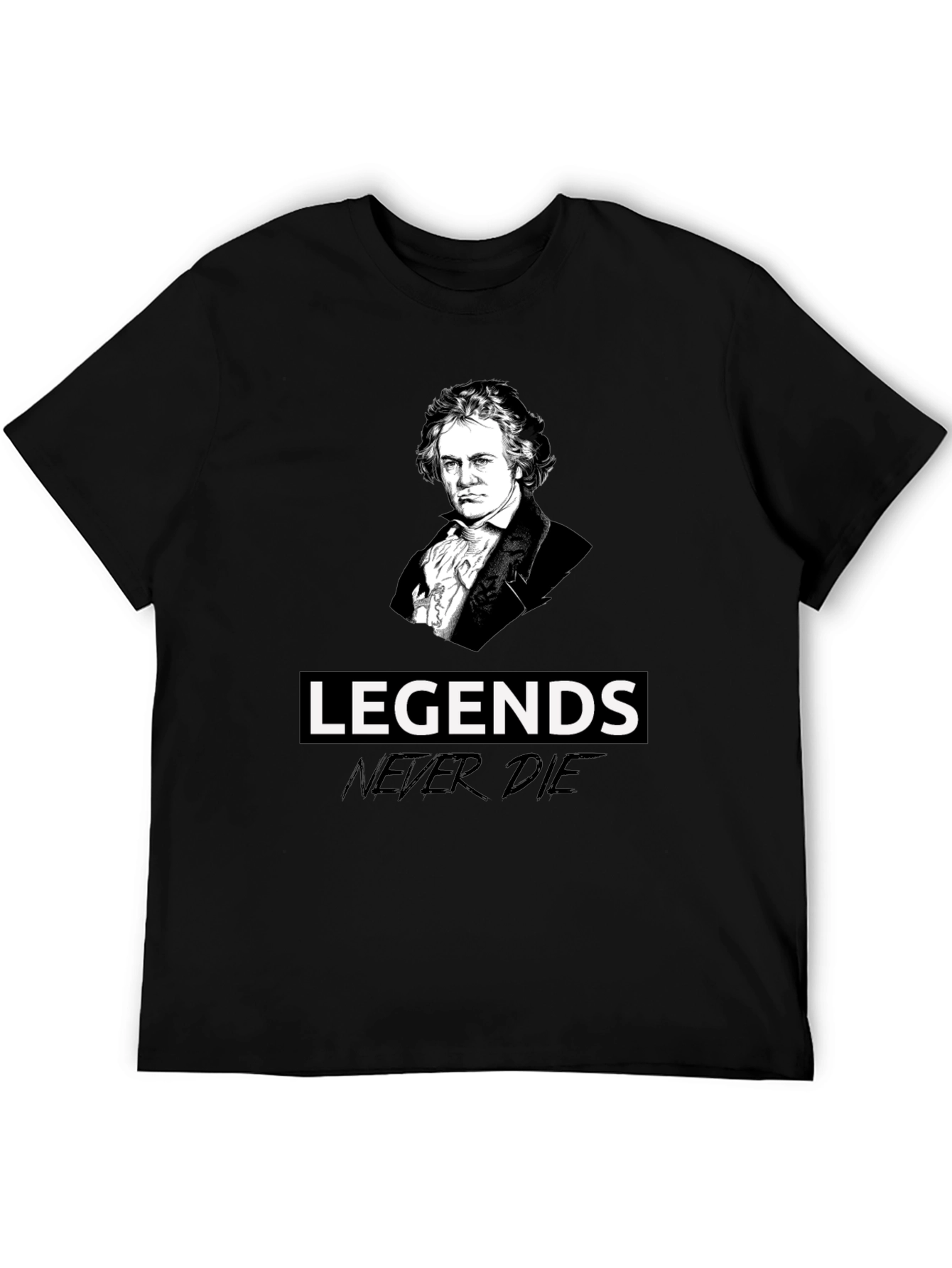 Camiseta Negra Leyendas Beethoven