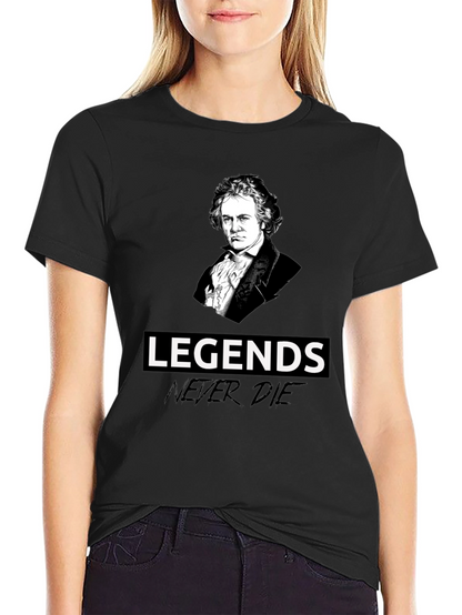 Camiseta Negra Leyendas Beethoven