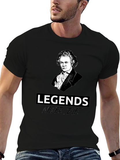Camiseta Negra Leyendas Beethoven