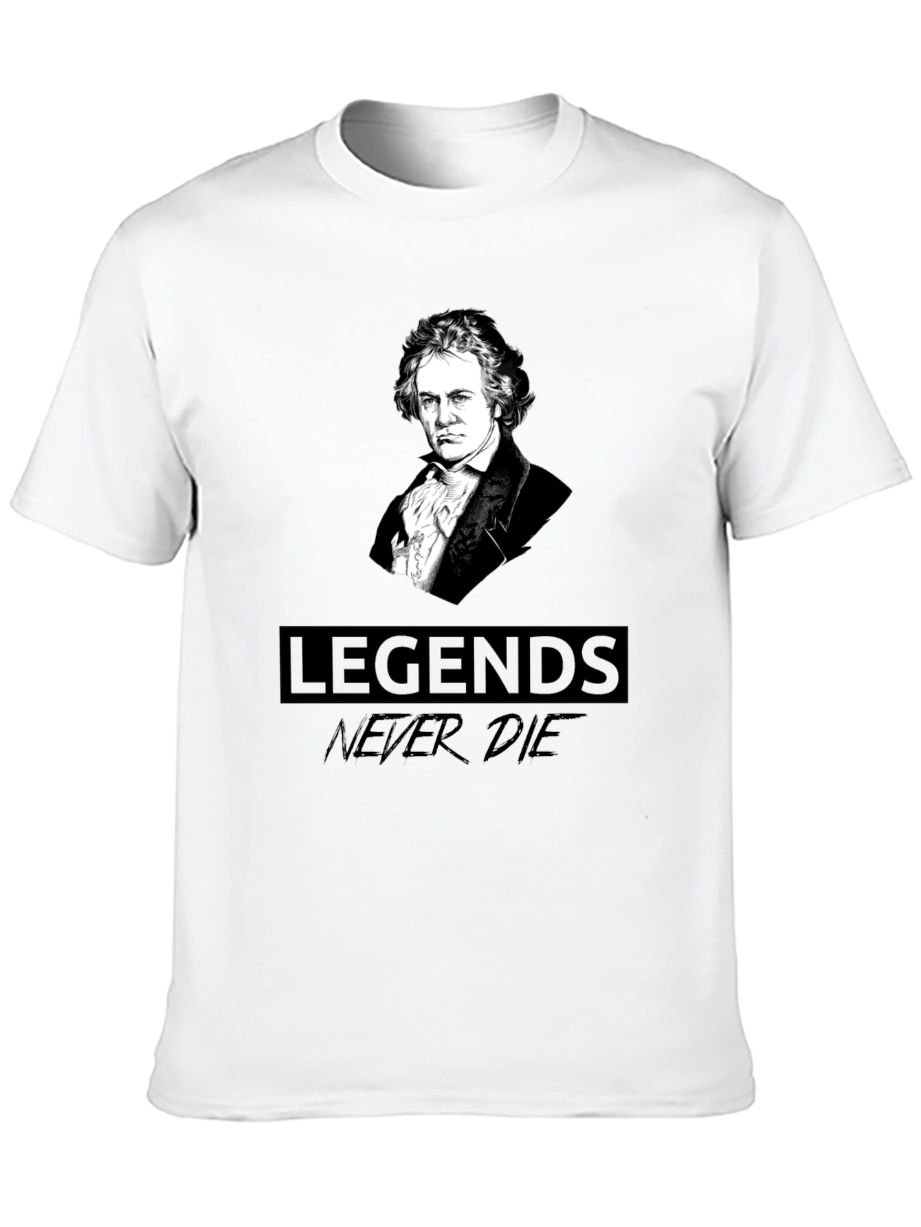 Camiseta Negra Leyendas Beethoven