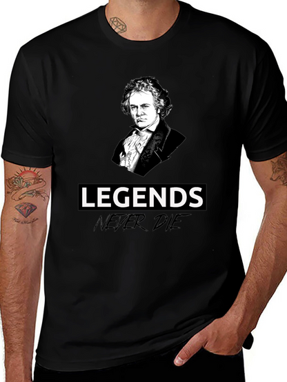 Camiseta Negra Leyendas Beethoven