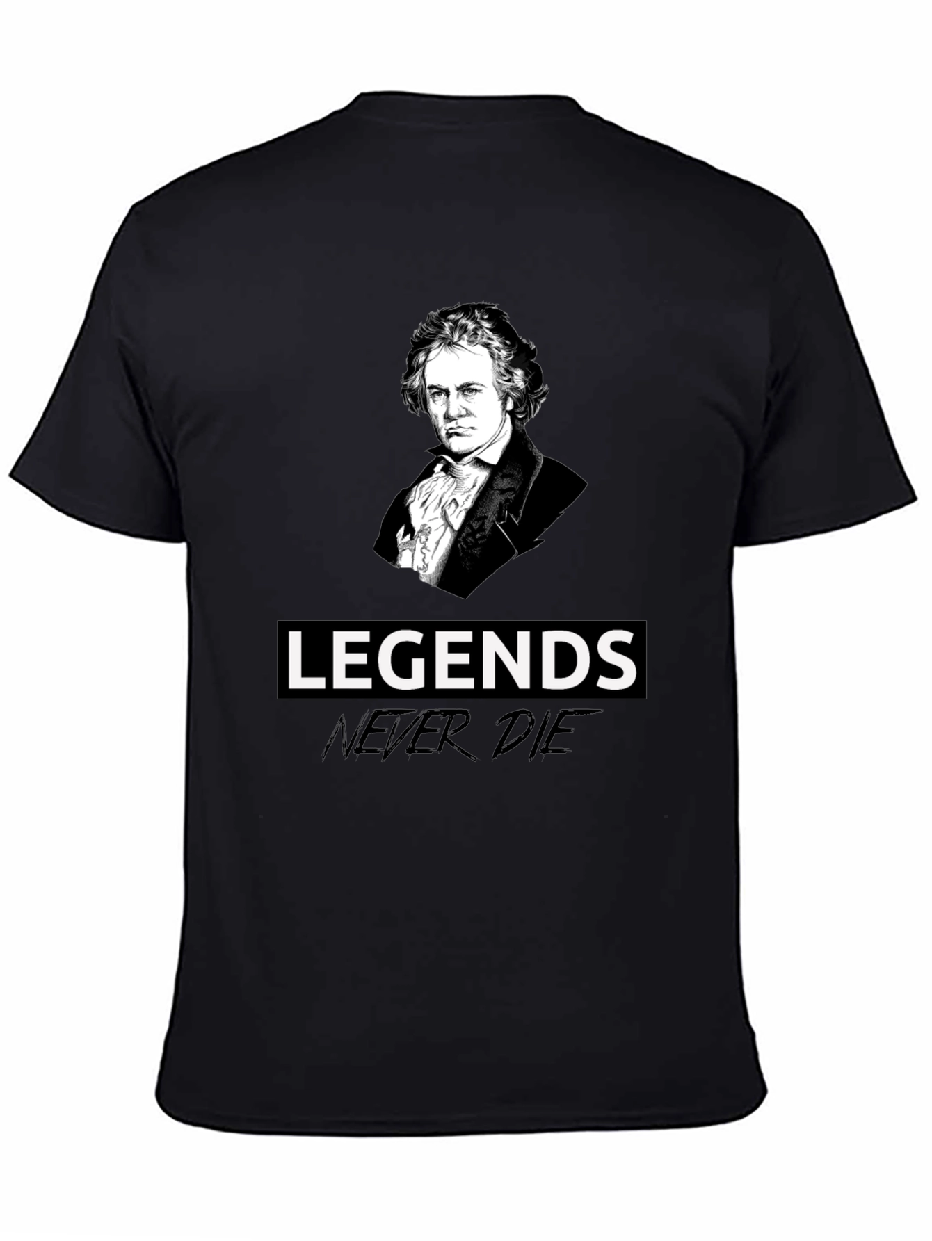 Camiseta Negra Leyendas Beethoven