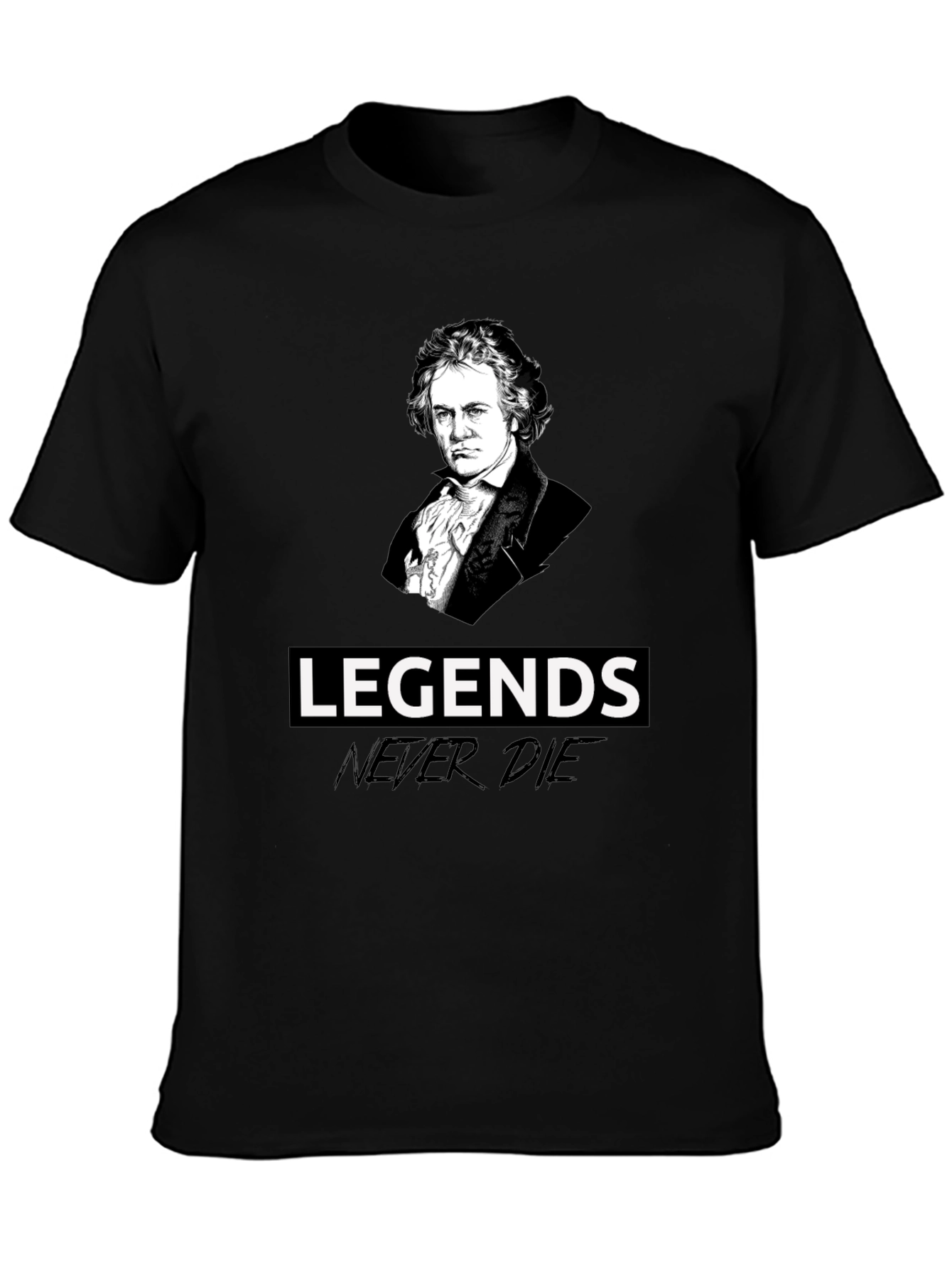 Camiseta Negra Leyendas Beethoven