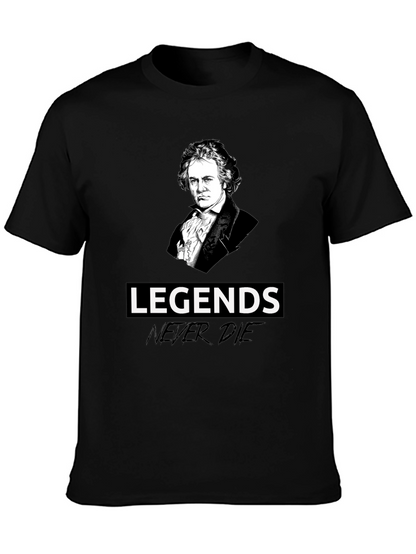 Camiseta Negra Leyendas Beethoven