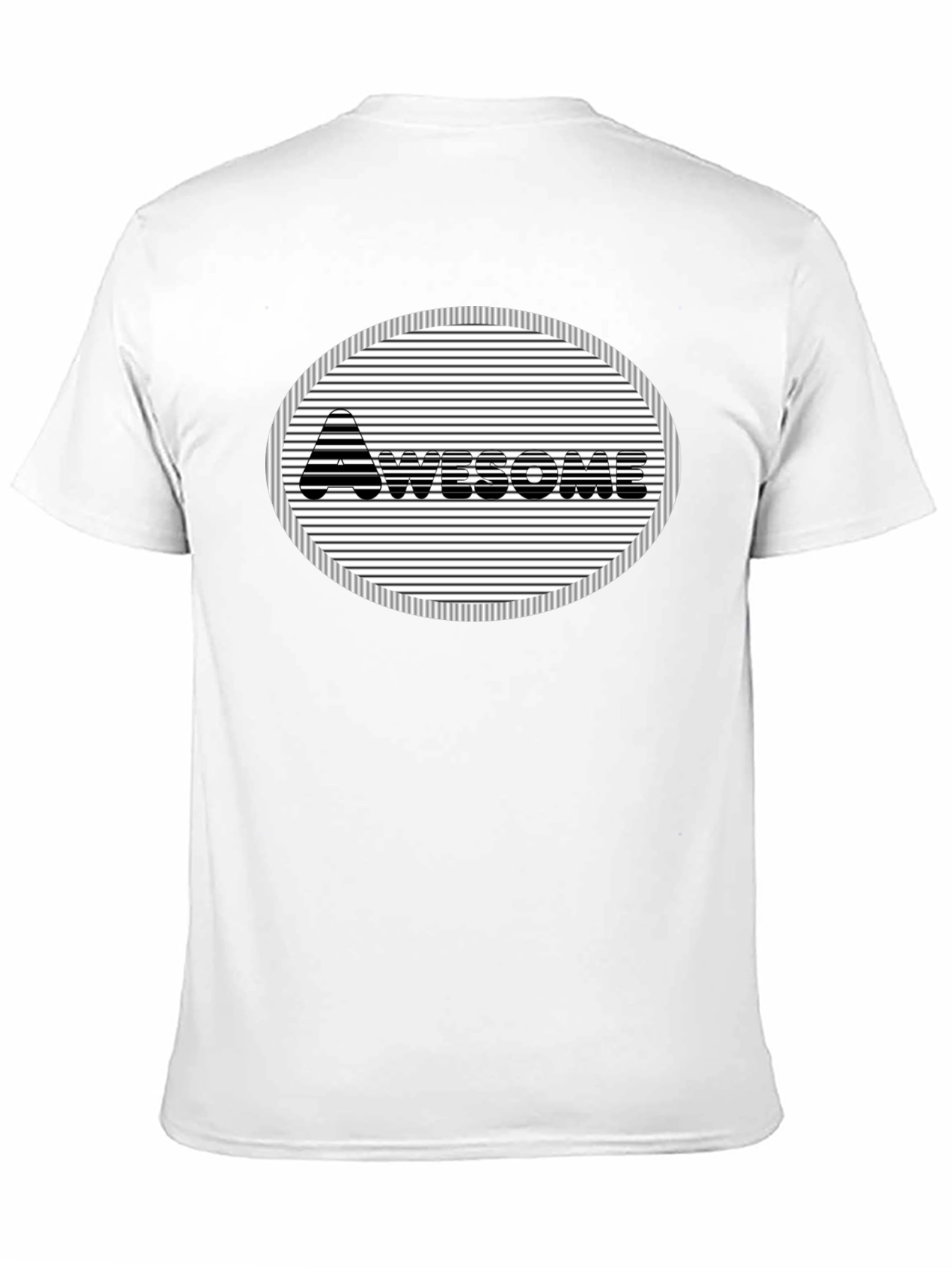 Camiseta Negra Diseño Awesome
