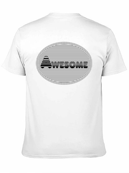 Camiseta Negra Diseño Awesome
