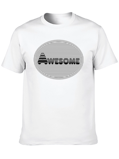 Camiseta Negra Diseño Awesome