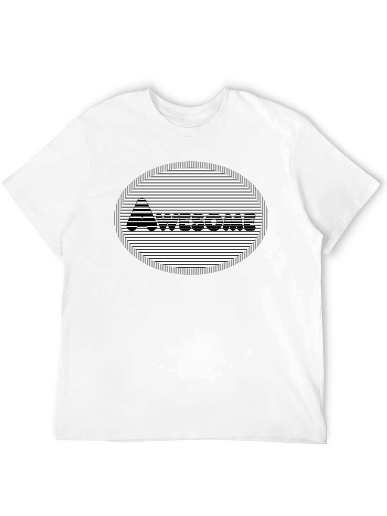 Camiseta Negra Diseño Awesome