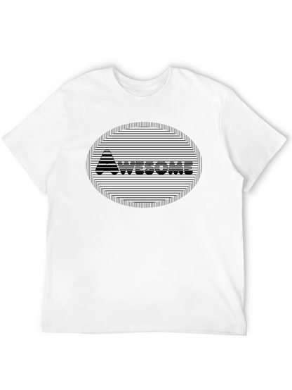Camiseta Negra Diseño Awesome
