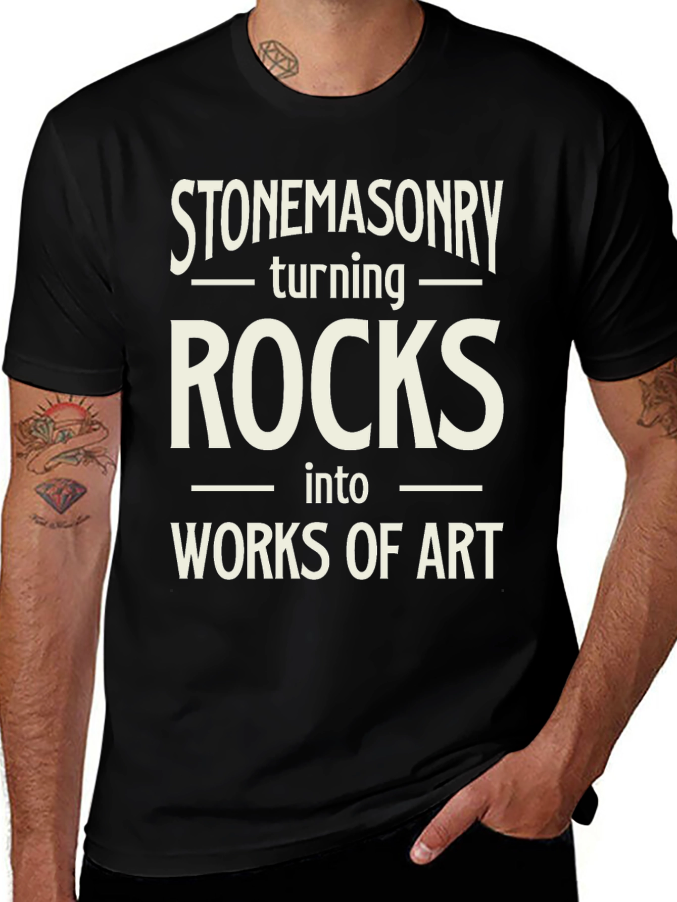 Camiseta Negra Stonemasonry