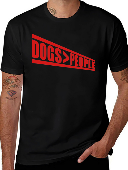Camiseta Negra Dogs > People para Amantes de los Perros