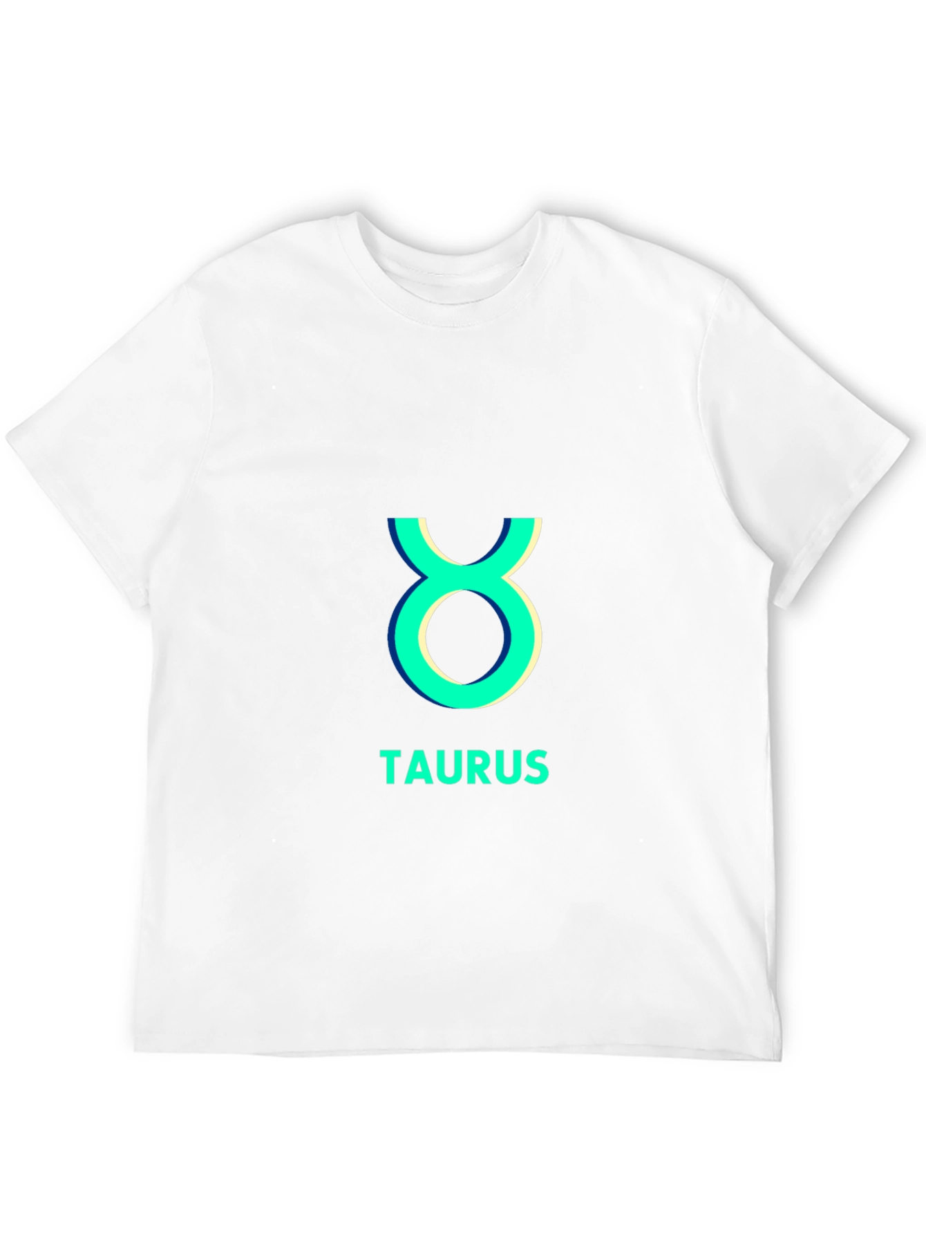 Camiseta Negra Taurus Signo Zodiacal Algodón