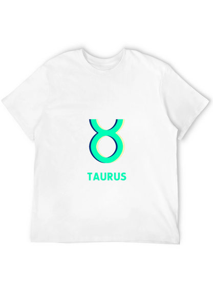 Camiseta Negra Taurus Signo Zodiacal Algodón