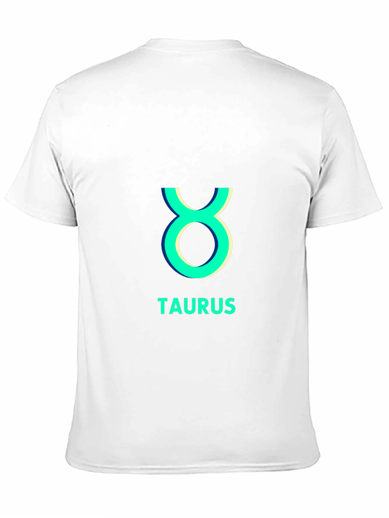 Camiseta Negra Taurus Signo Zodiacal Algodón