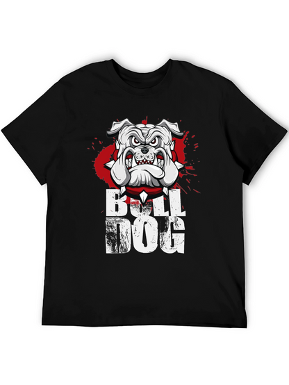 Camiseta Bulldog Inglés Diseño Gráfico Hombre
