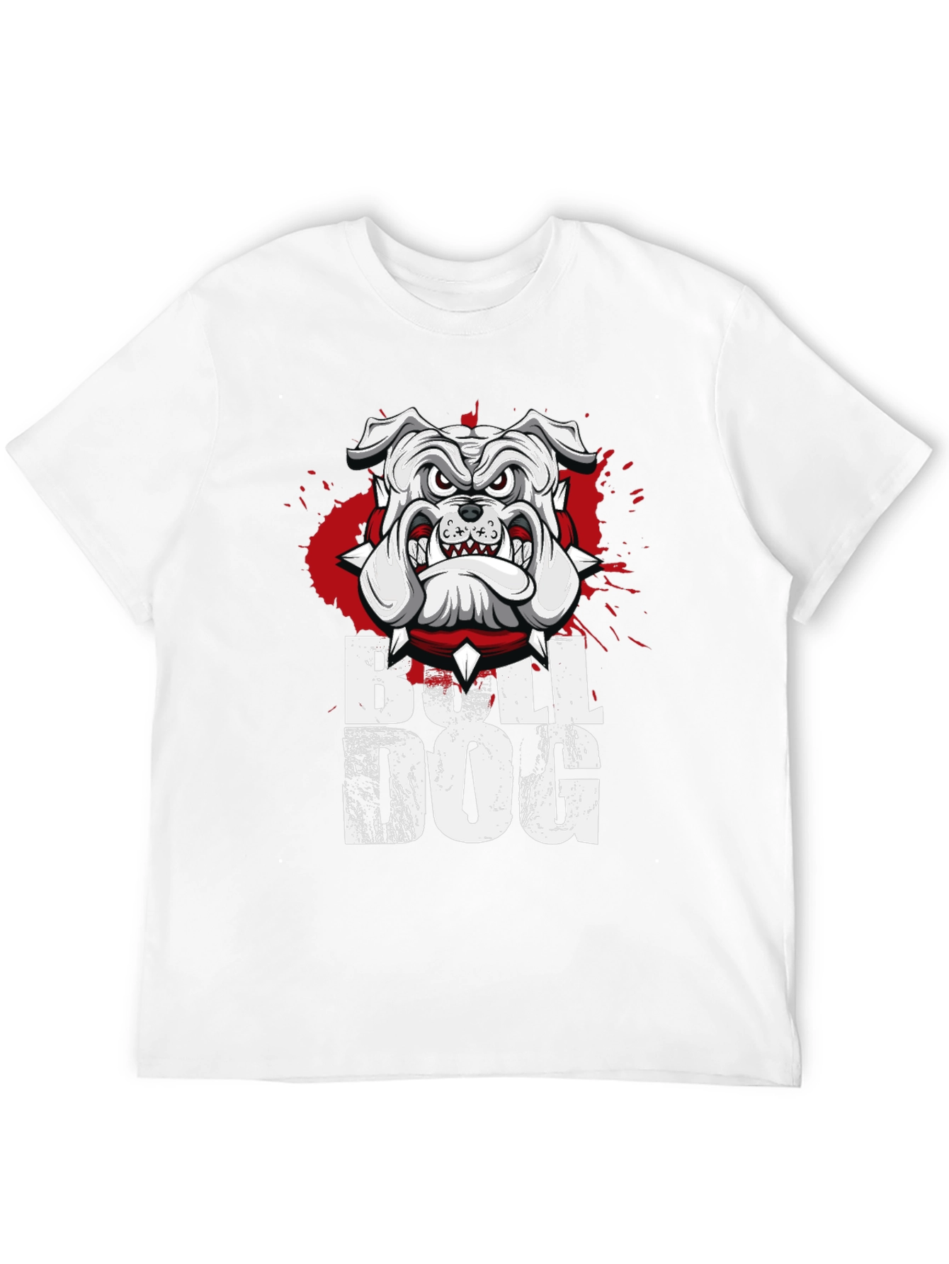 Camiseta Bulldog Inglés Diseño Gráfico Hombre